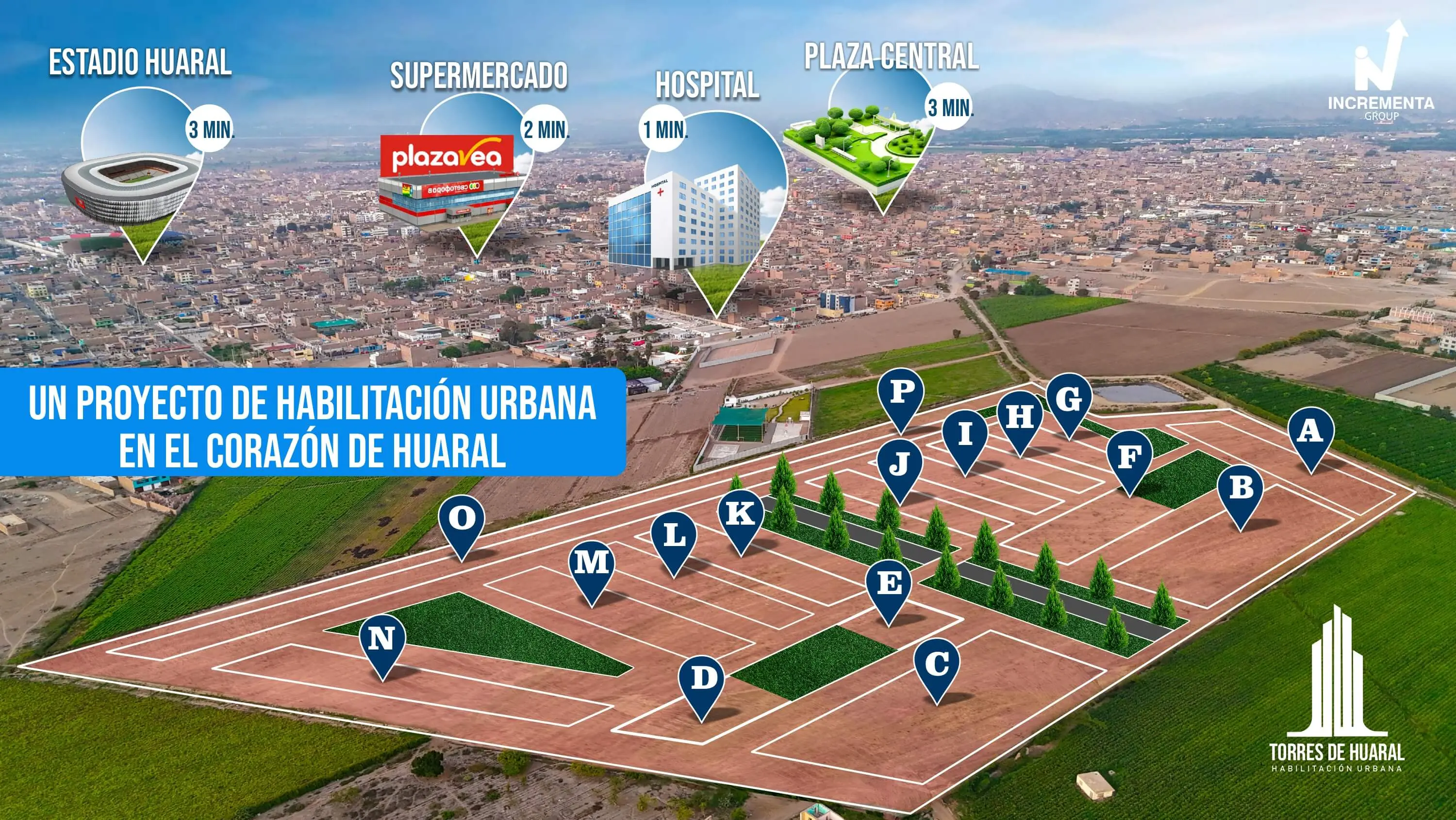 Los Pinos HURAL - Áreas verdes